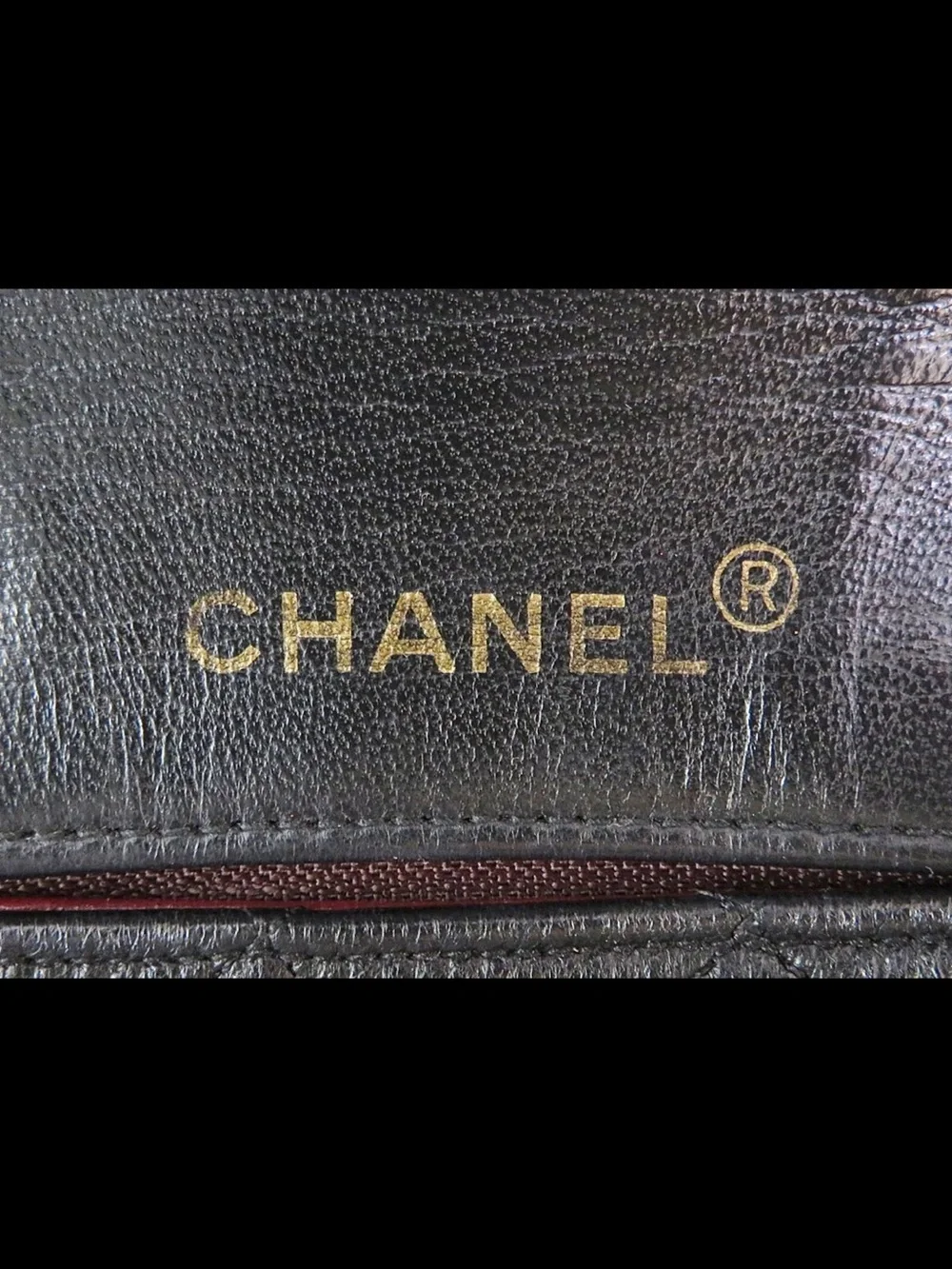 CHANEL Black Quilted Lambskin Shoulder Bag with Gold Hardware